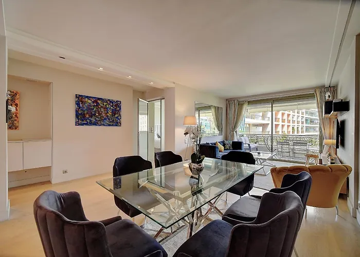 Ref 1434 - Croisette - Sea View For Rent Apartamento *